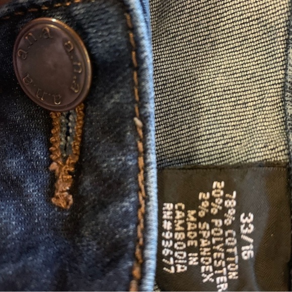 a.n.a Blue Ankle Cropped Jeans with Stretch - Picture 3 of 3